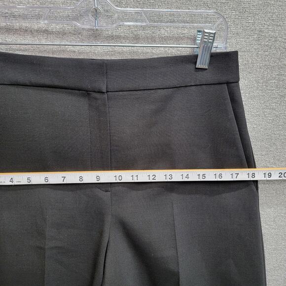 THEORY WIDE LEG CROP WOOL BLEND PANTS, SIZE 4 - Picture 9 of 10